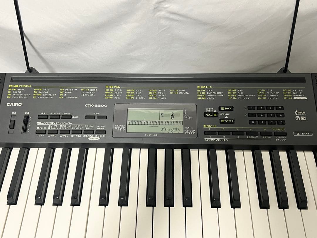 【即日発送可】美品 CASIO CTK-2200 キーボードACアダプター付
