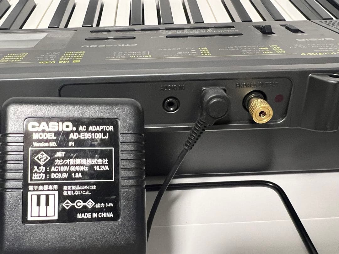 【即日発送可】美品 CASIO CTK-2200 キーボードACアダプター付