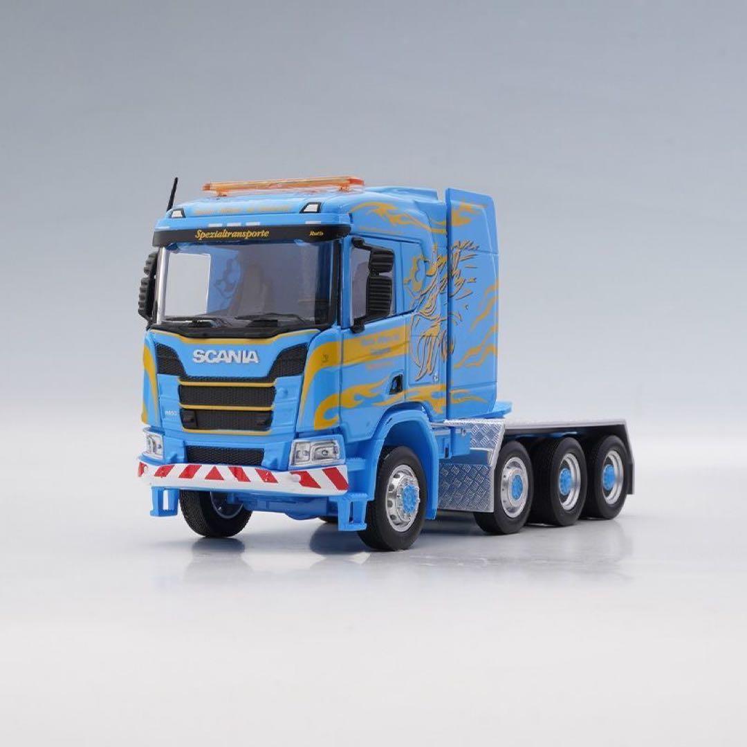 1/64 スカニアSCANIA R650 トラクターヘッドダイキャストカーブルー