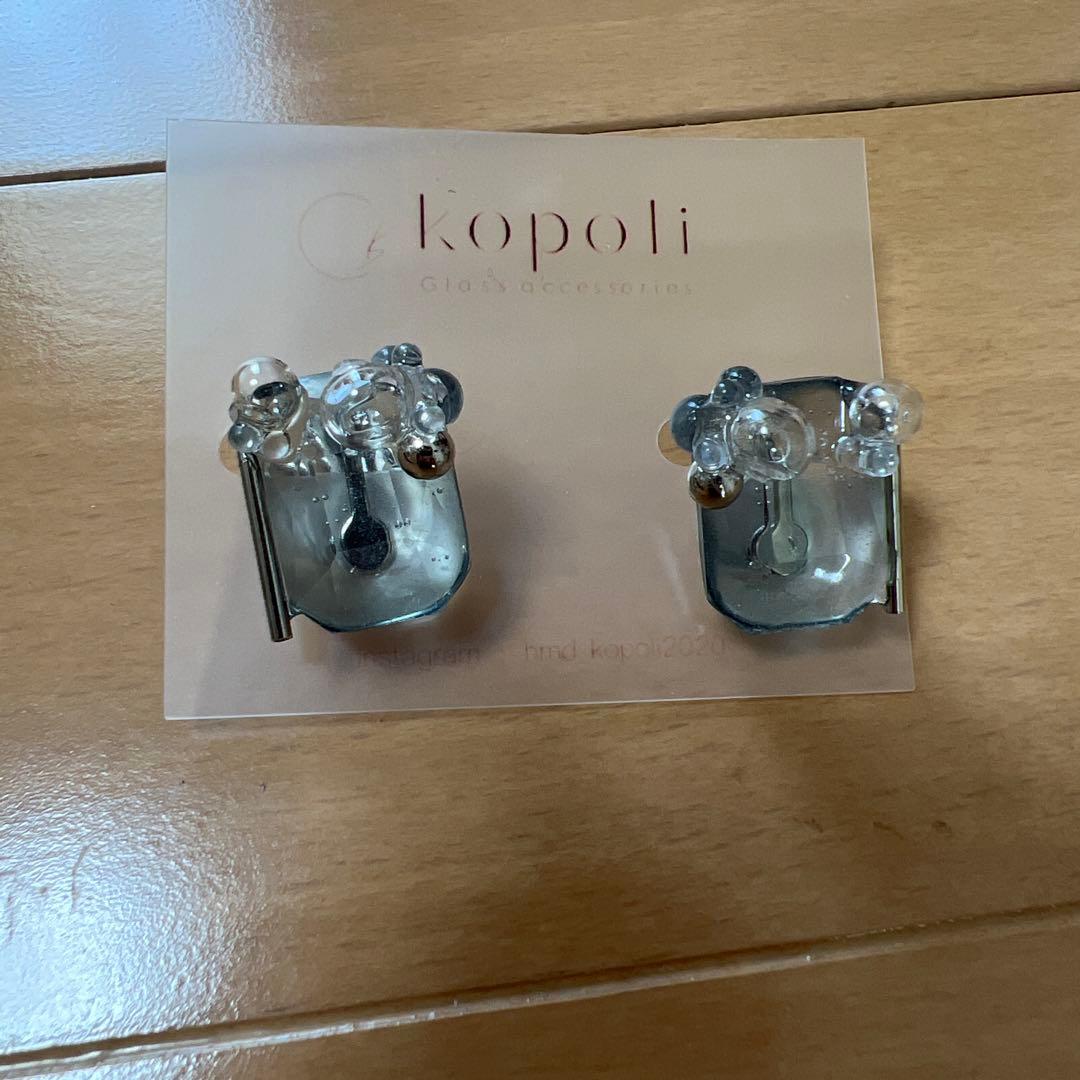 kopoli コポリ　イヤリング ガラスアクセサリー　ノーチェ