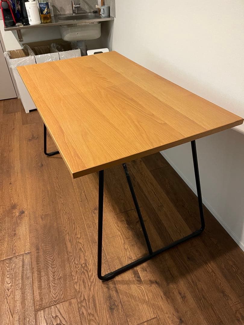 無印良品/MUJI 折りたたみテーブル 幅120cm オーク材 ナチュラル