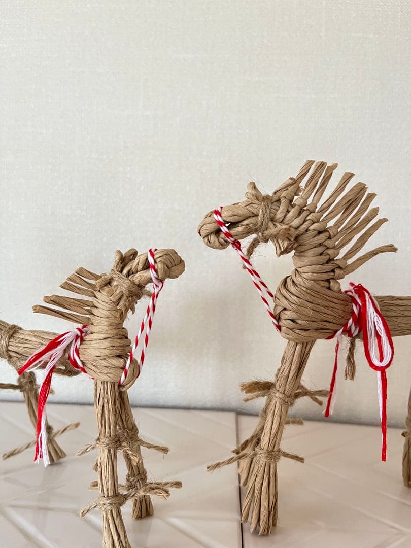 お正月飾り　しめ縄　亀　縁起物　インテリア　しめ飾り　冬　干支　馬