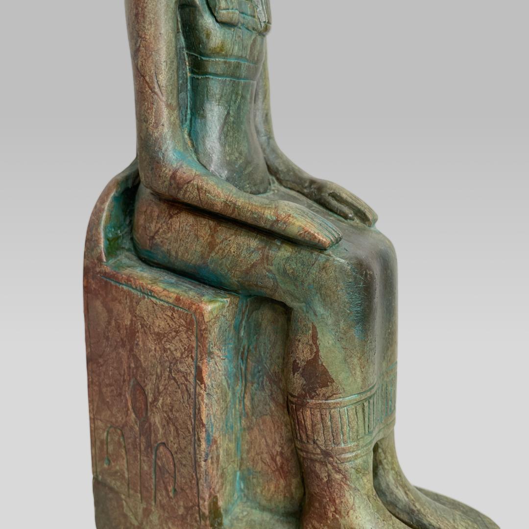 【レプリカ】古代エジプト文明 セメクト 石像 アートオブジェ 置物