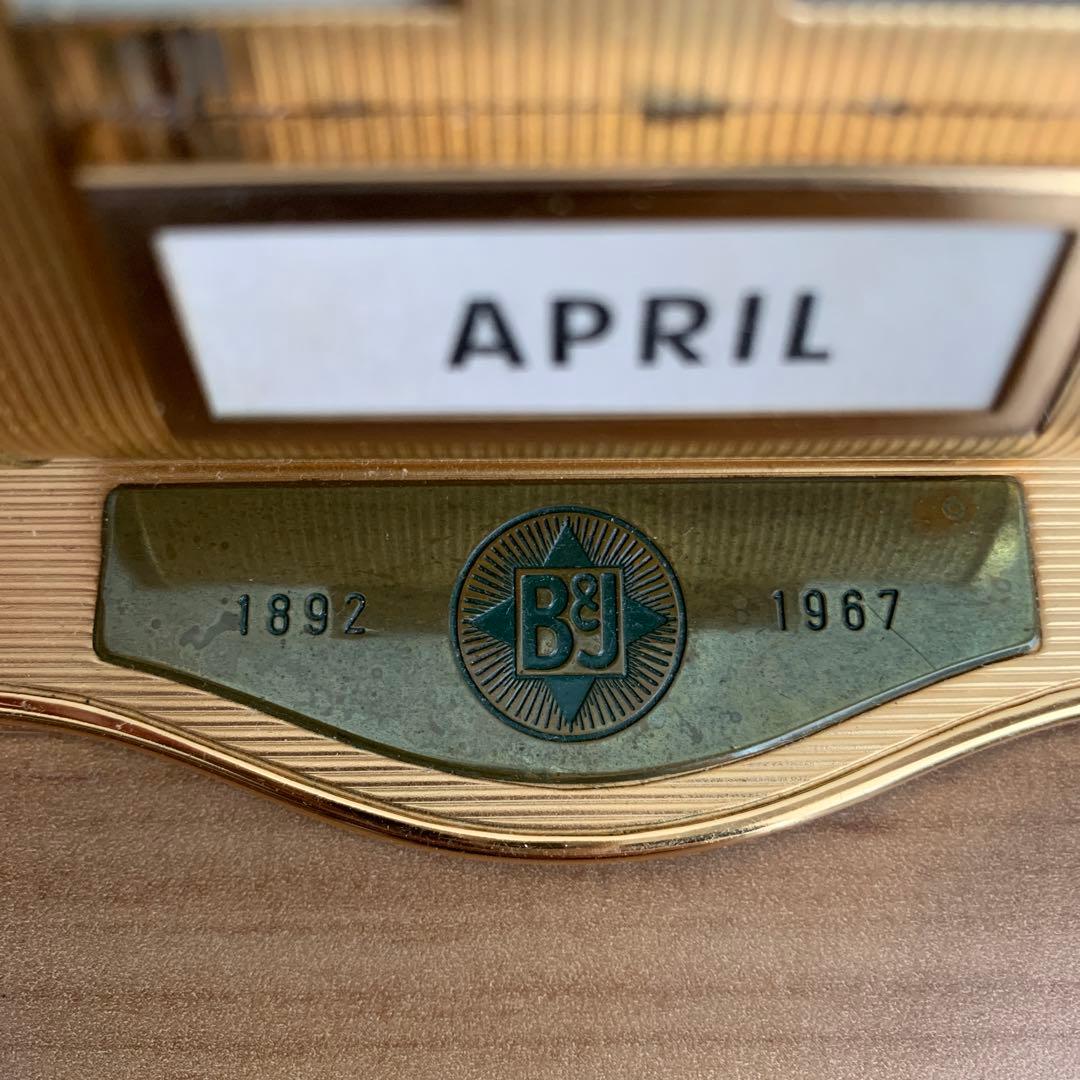 【希少】B&J社 アンティーク 万年カレンダー