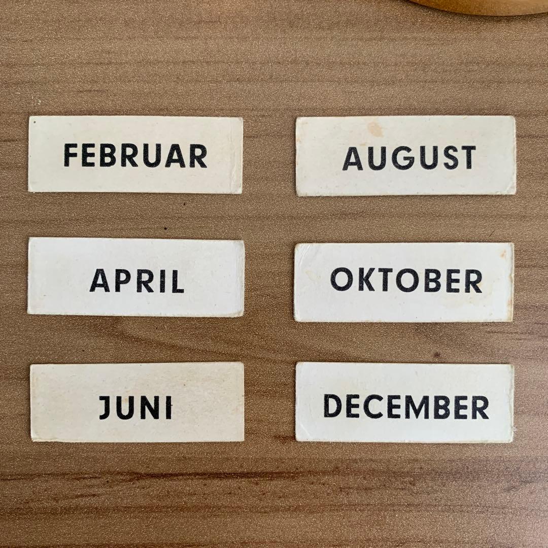 【希少】B&J社 アンティーク 万年カレンダー