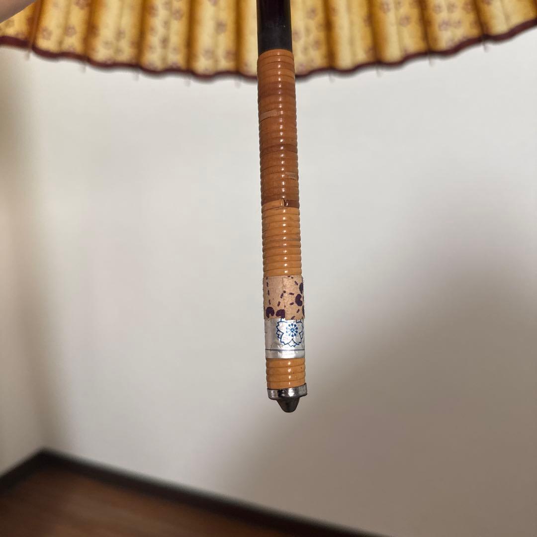 【京都祇園 かさ源】京和傘 蛇の目傘 紫×金 観賞用・リメイク素材・骨董品