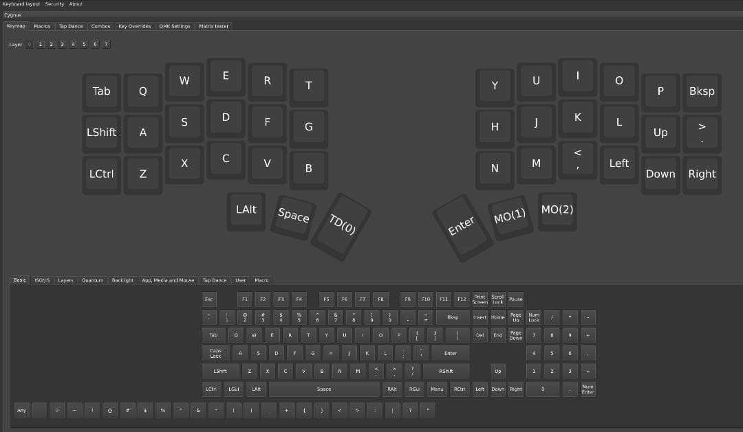 無線自作キーボード　Cygnus（キグナス）