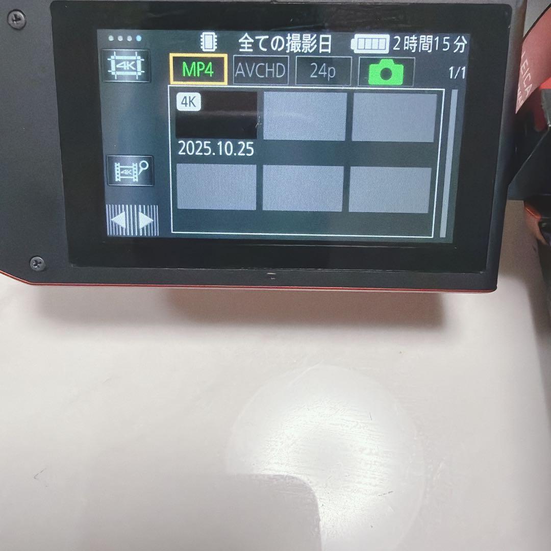 2019年製Panasonic HC-VX1M ビデオカメラ　通電ok　ジャンク