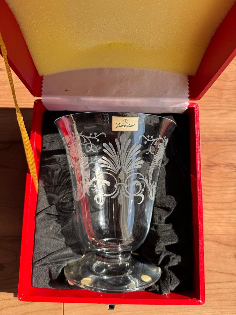 バカラ　花瓶　1987年製　未使用品