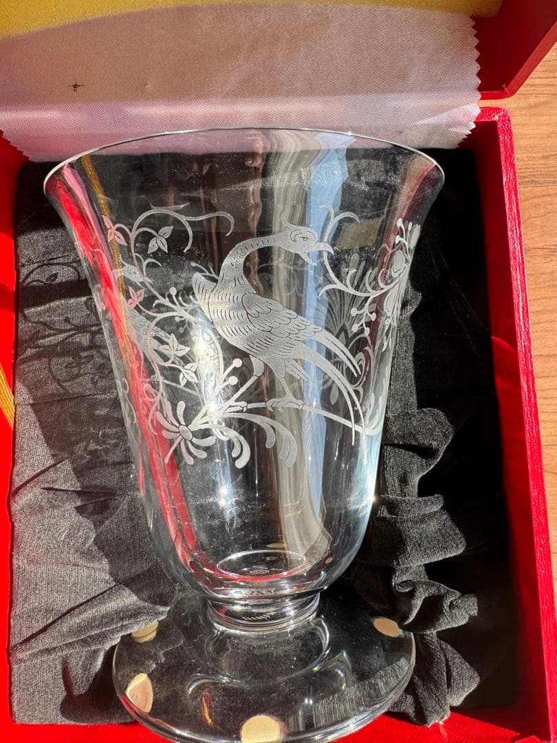 バカラ　花瓶　1987年製　未使用品