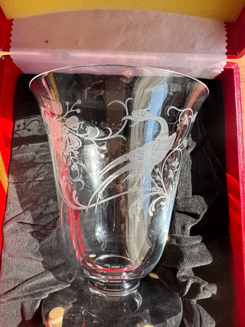 バカラ　花瓶　1987年製　未使用品