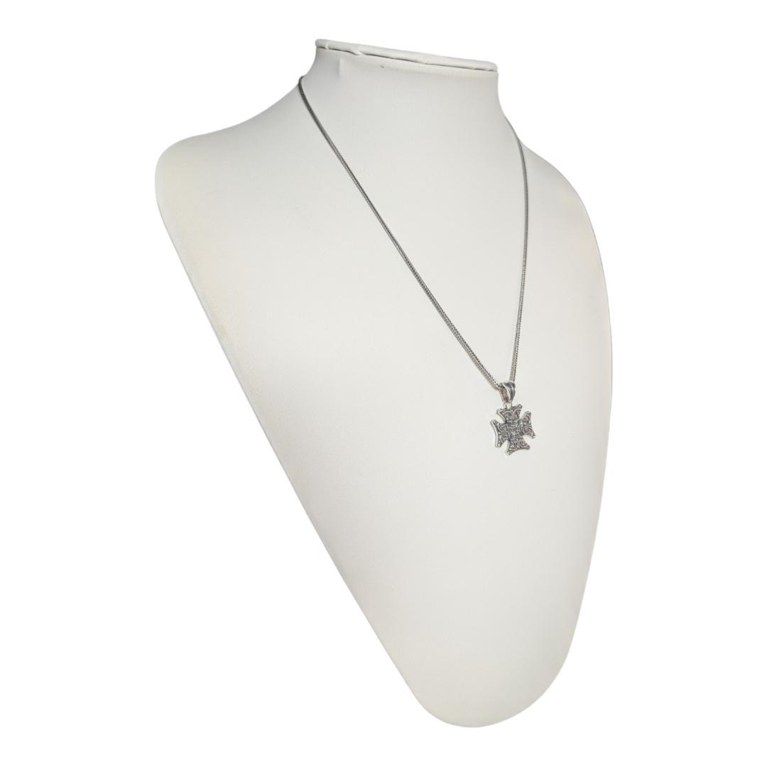 USAシルバークラフト　ヴァインズ・クロスペンダント＆フォックステールチェーン