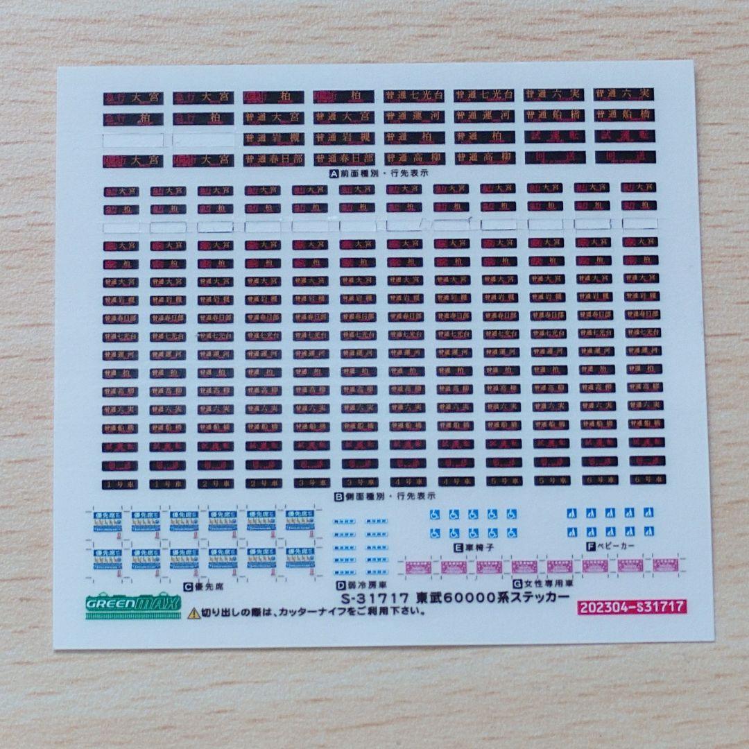 グリーンマックス31717 東武60000系アーバンパークライン アンテナ増設後