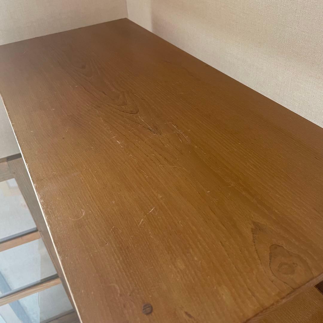 飾り棚　古道具　キャビネット　昭和レトロ　食器棚　シェルフ　木製　昭和ガラス