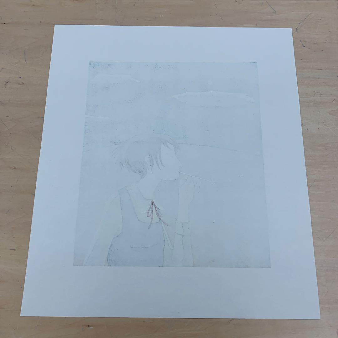 鈴木敦子「小春日和」限定12 木版画