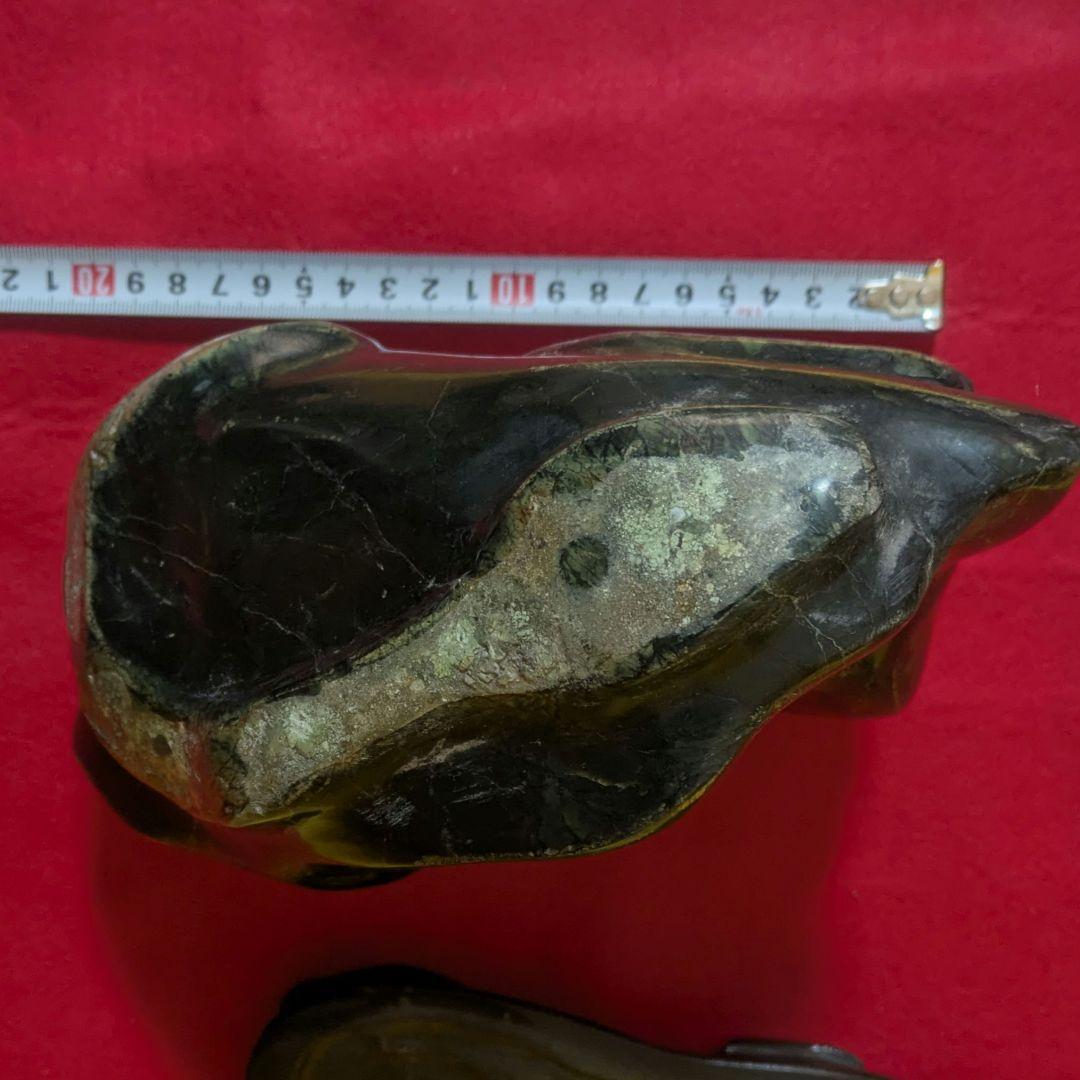 蛇石 置物 台付き 約4.8kg