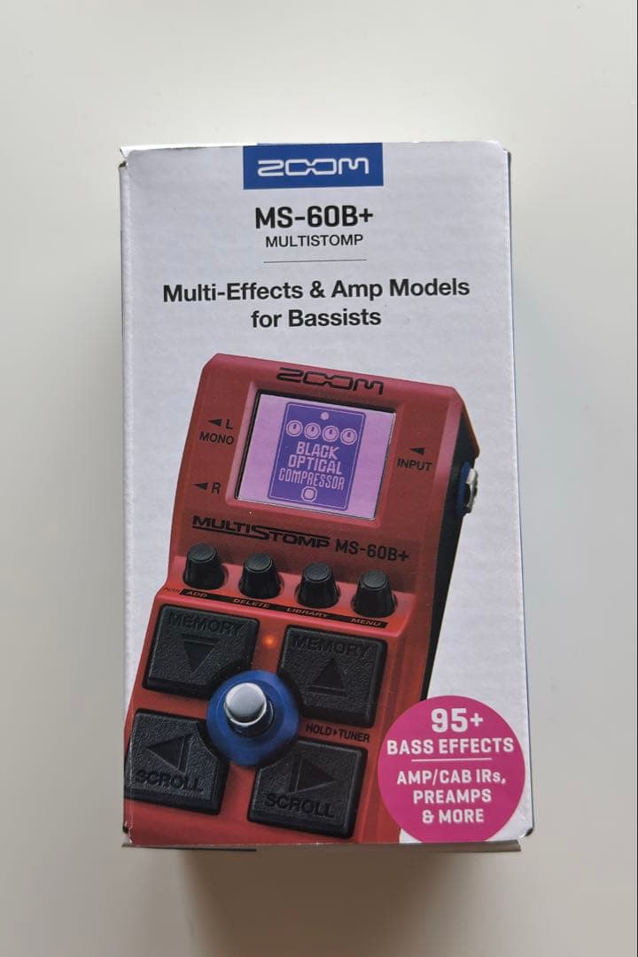 ZOOM MULTISTOMP MS-60B+ ベースエフェクター　電源付き