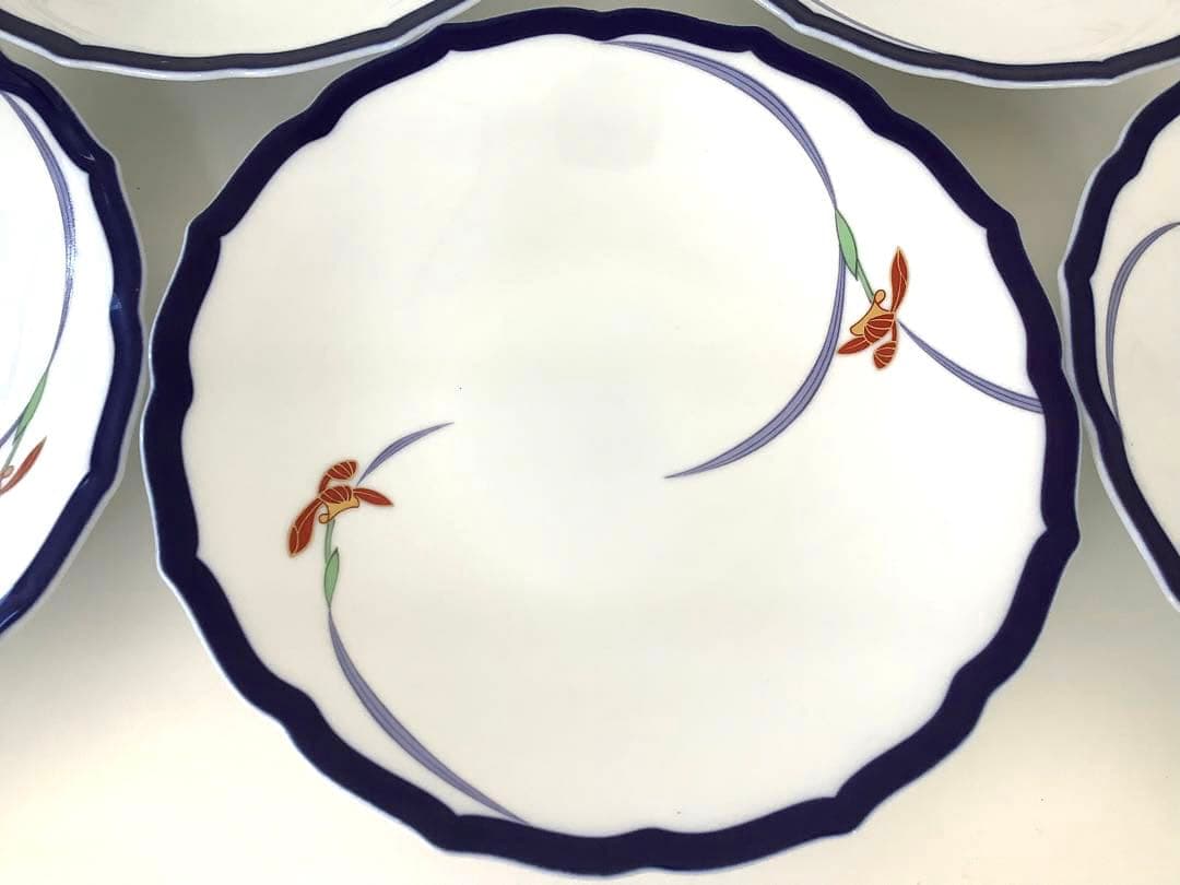 [w179]香蘭社 ボウル オーキッドレース 5枚セット(バラ売り)