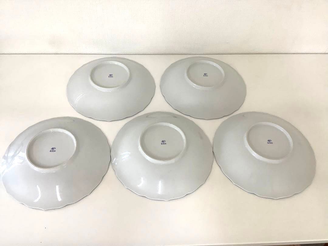 [w179]香蘭社 ボウル オーキッドレース 5枚セット(バラ売り)