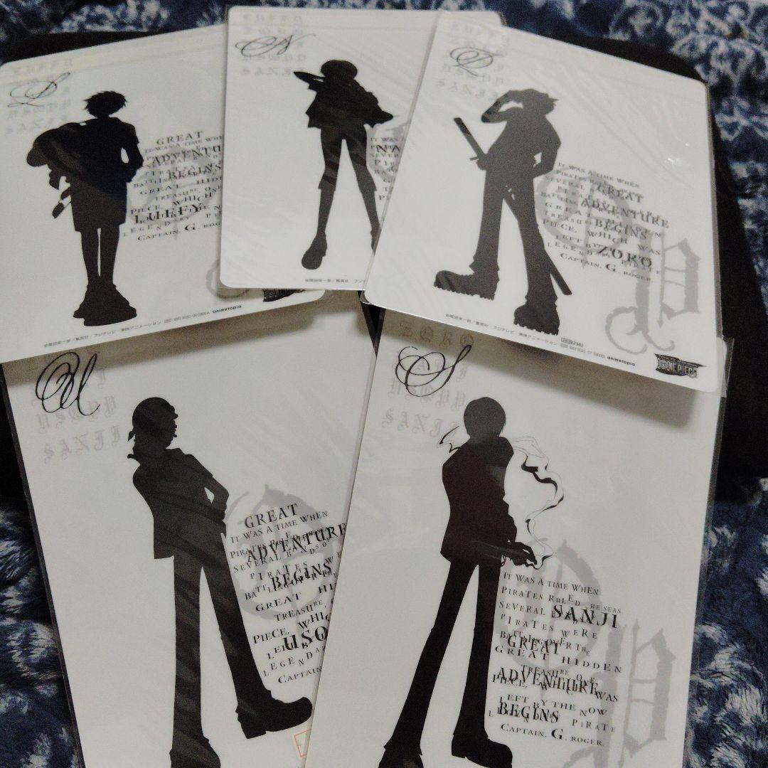 初期のワンピース キャラクター スタンドポップ 下敷きコンプセット