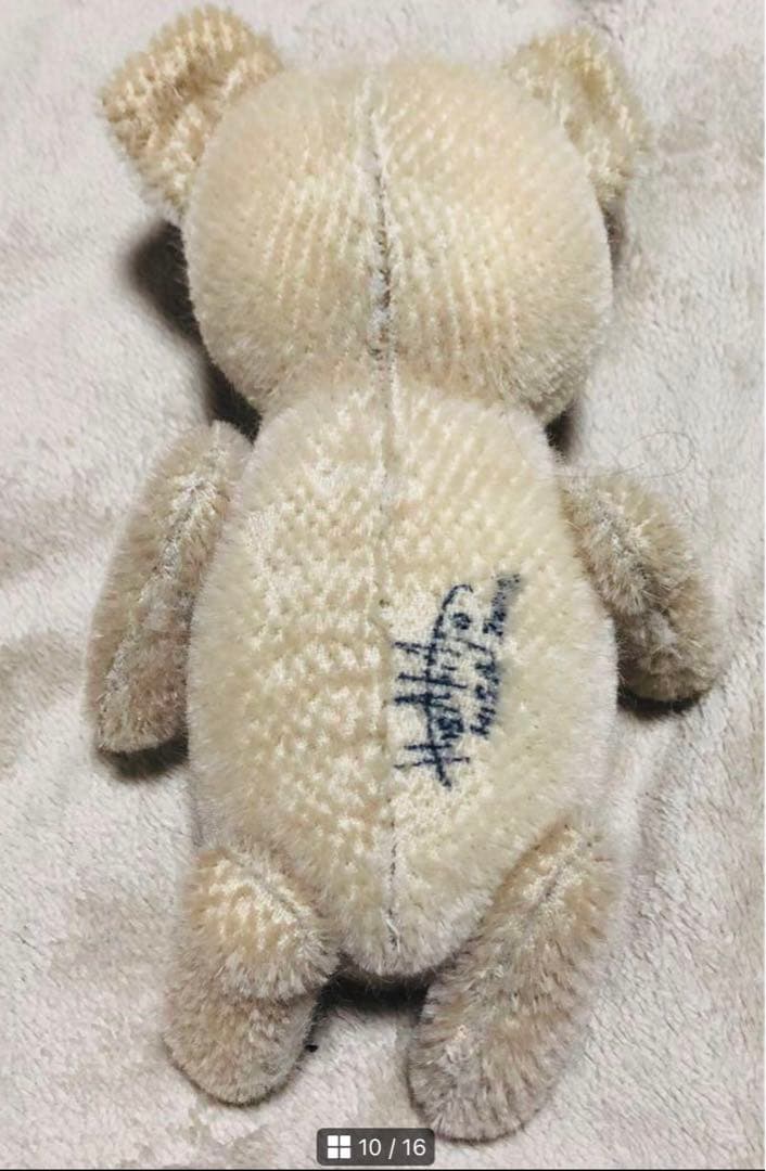 ハンドメイド　国内作家 作家様　加藤日砂 クマ　テディベア　レア　ぬいぐるみ