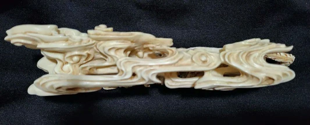 龍と獅子　龍獅子図　置物　干支