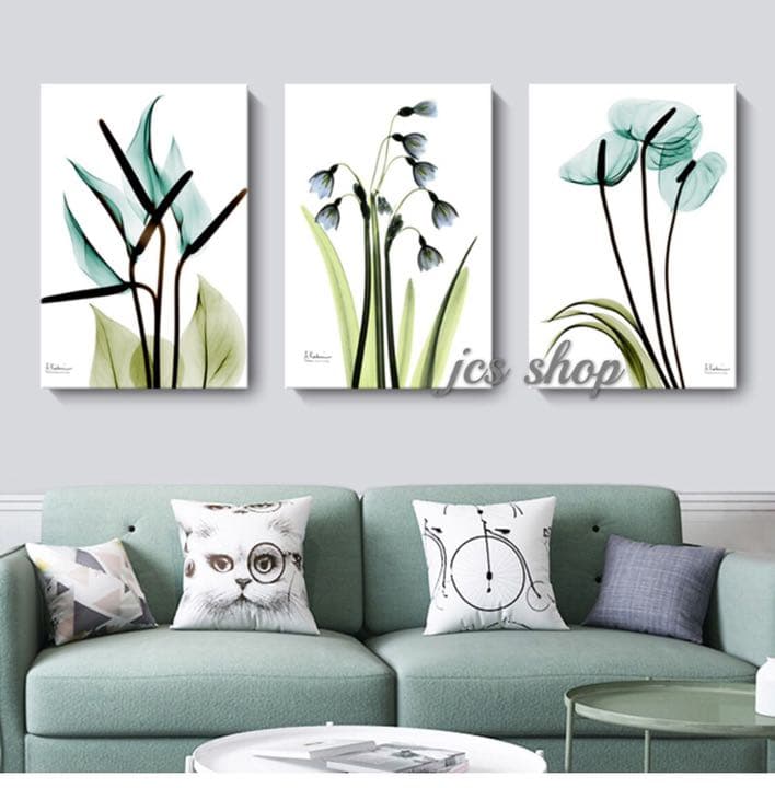 アートパネル３点セット  花 ウォールデコ 模様替え インテリア  A9