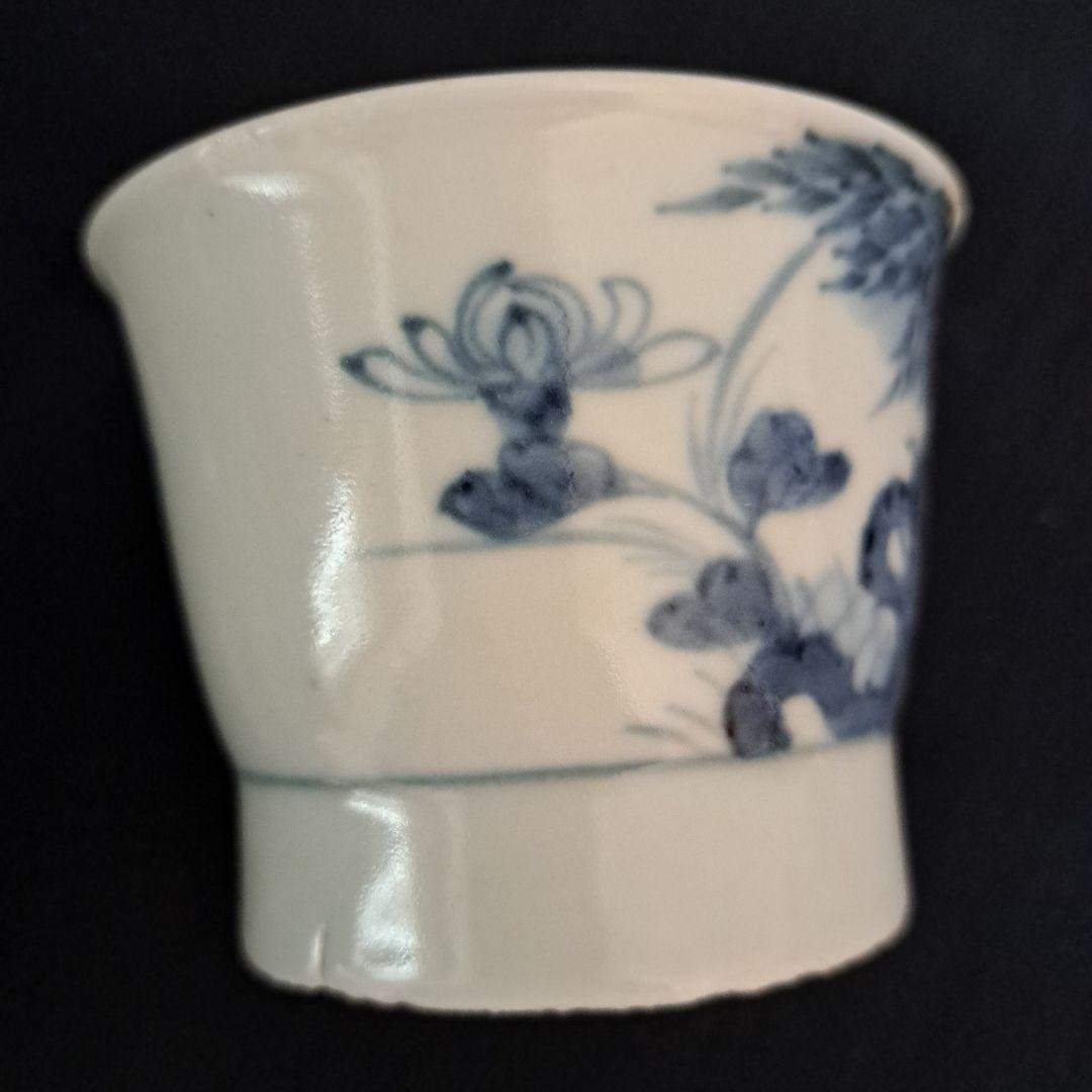 「 5客揃いの楽しみ！」 古伊万里 染付そばちょこ 5客セット 骨董アンティーク