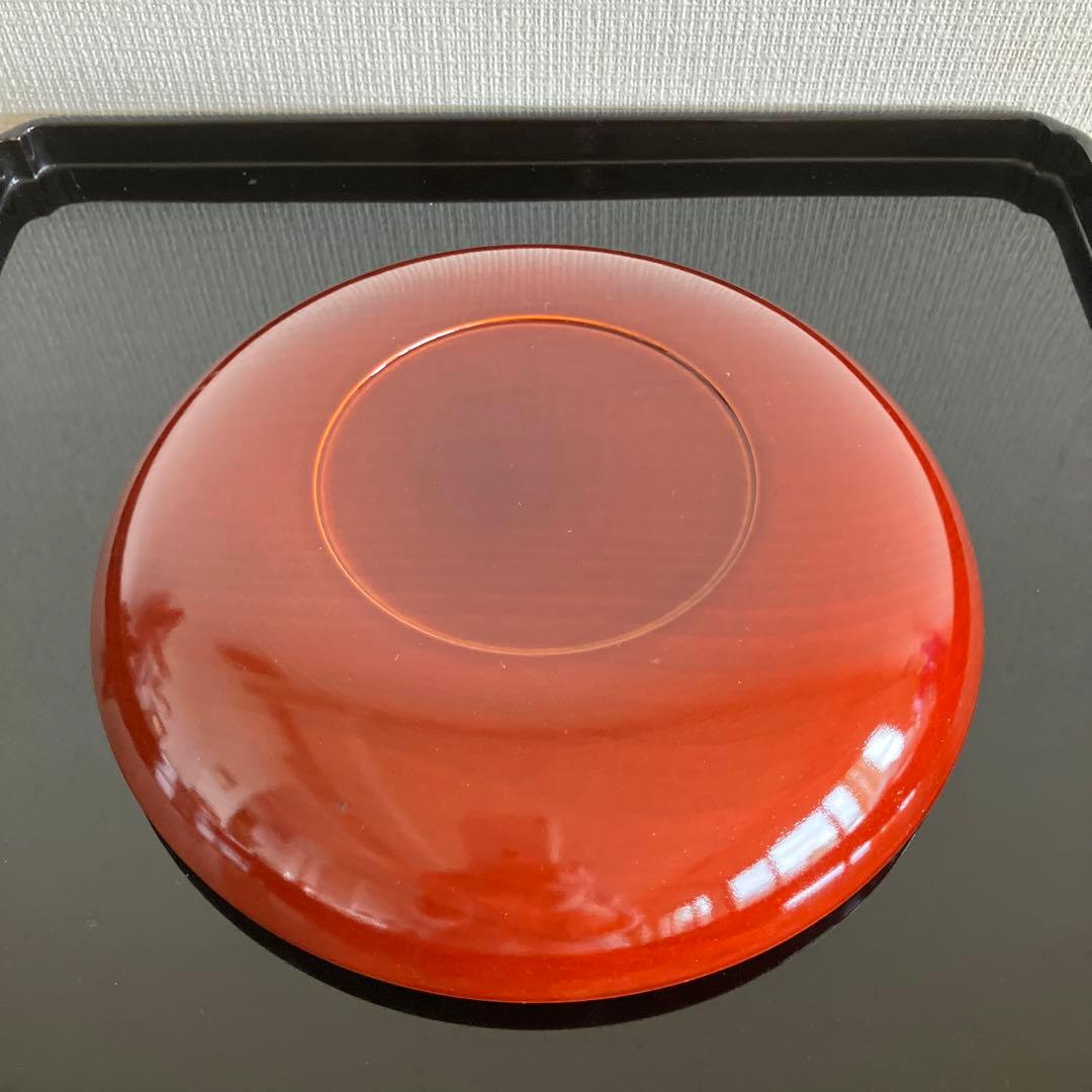 飛騨春慶　飛騨高山 春慶塗 鉄鉢6号 天然木　中山漆器　5客