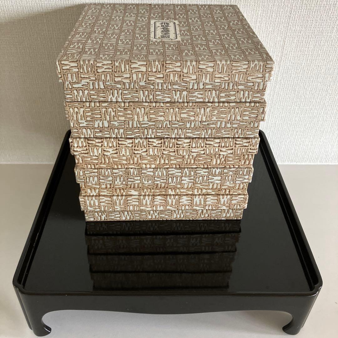 飛騨春慶　飛騨高山 春慶塗 鉄鉢6号 天然木　中山漆器　5客