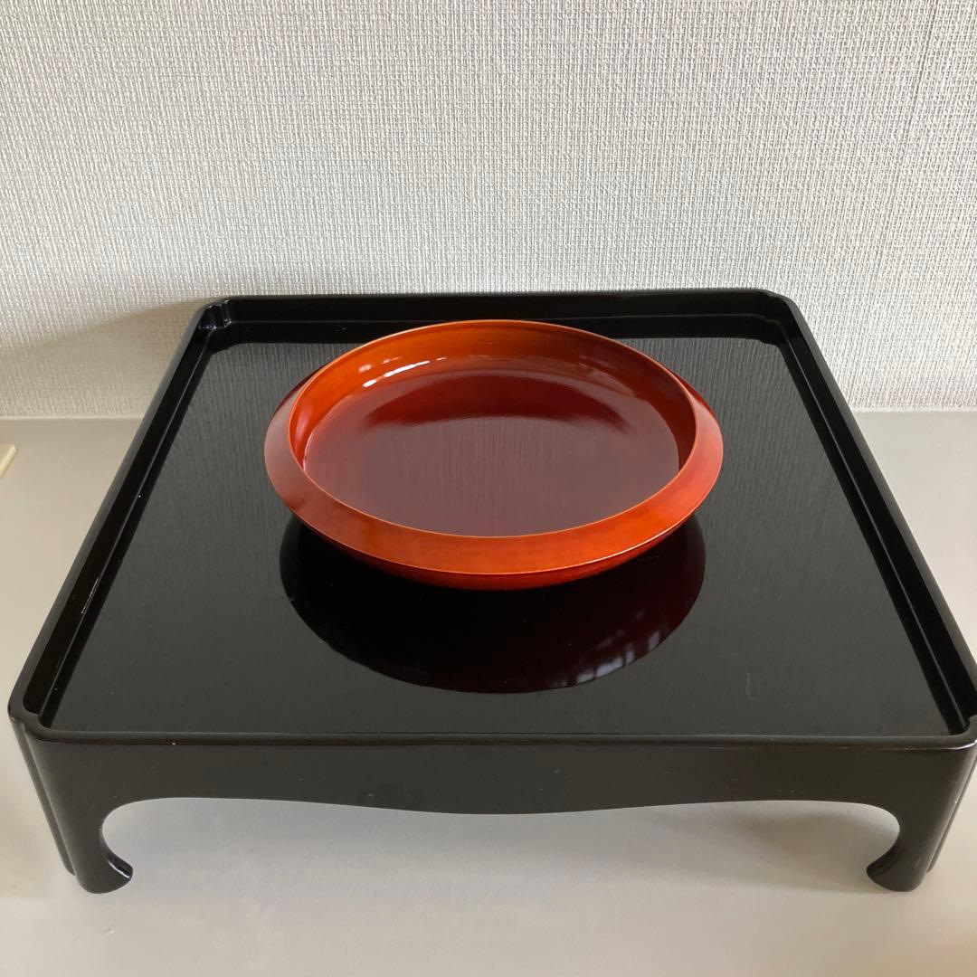 飛騨春慶　飛騨高山 春慶塗 鉄鉢6号 天然木　中山漆器　5客