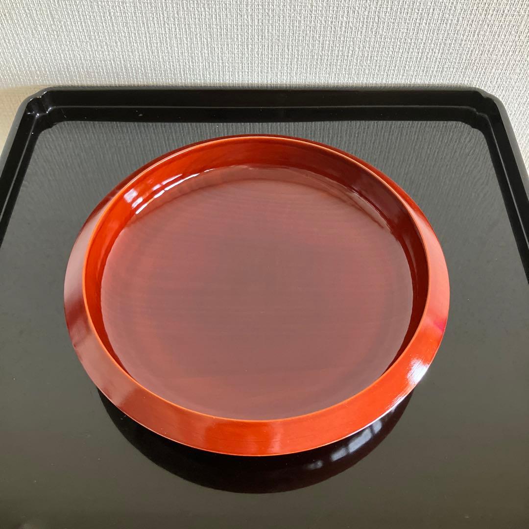 飛騨春慶　飛騨高山 春慶塗 鉄鉢6号 天然木　中山漆器　5客