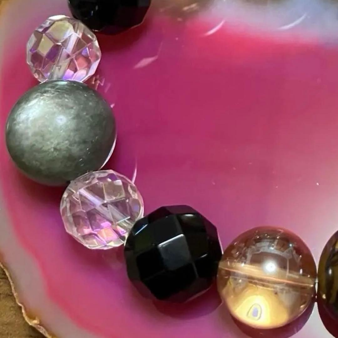 上級☆ブルーピーターサイト＊レピドライトシリカ＊スモーキーシトリン決断☆成功☆富