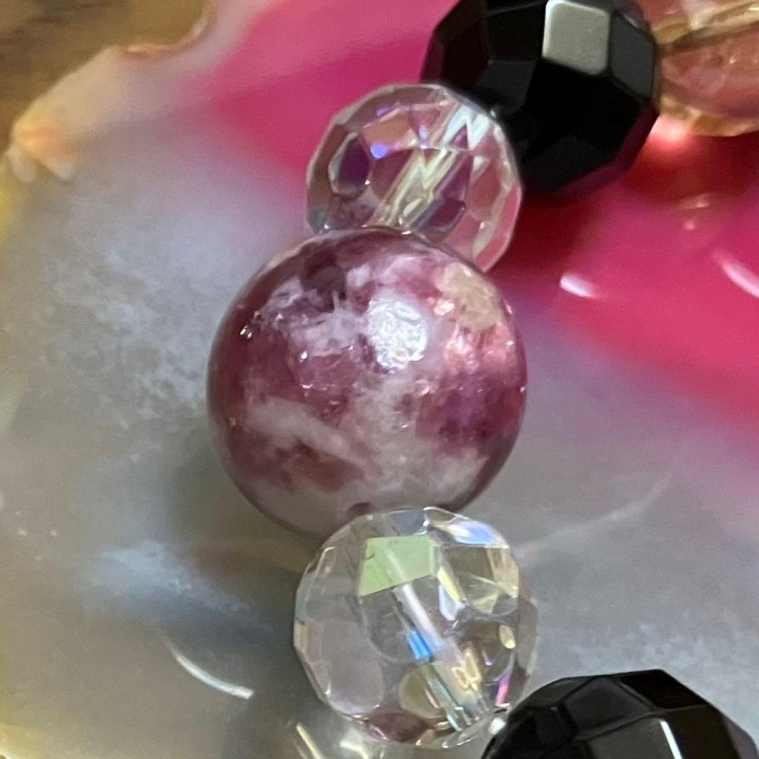 上級☆ブルーピーターサイト＊レピドライトシリカ＊スモーキーシトリン決断☆成功☆富