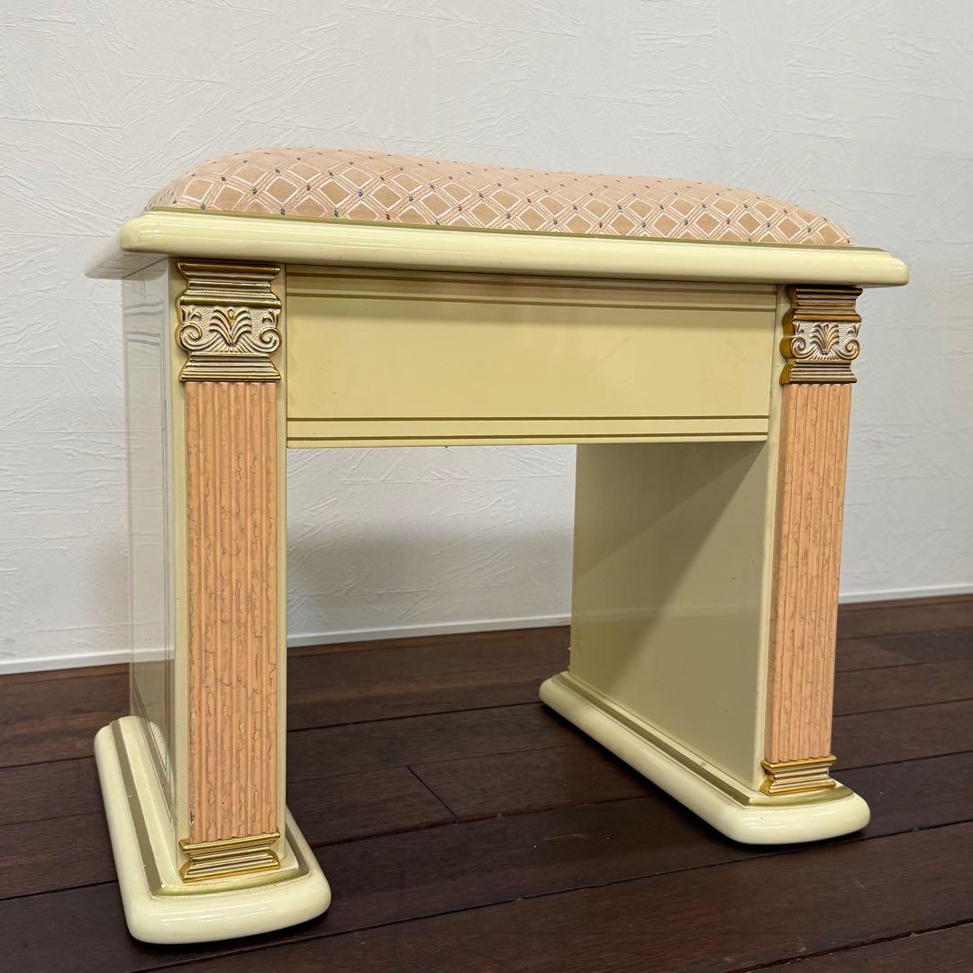 H112K68a イタリア製 ドレッサー チェアセット ロココ調