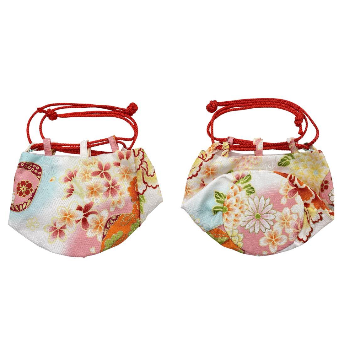 ◎mk-2229　女児　七五三　着物・襦袢・被布・小物 6点セット　3歳　3-3