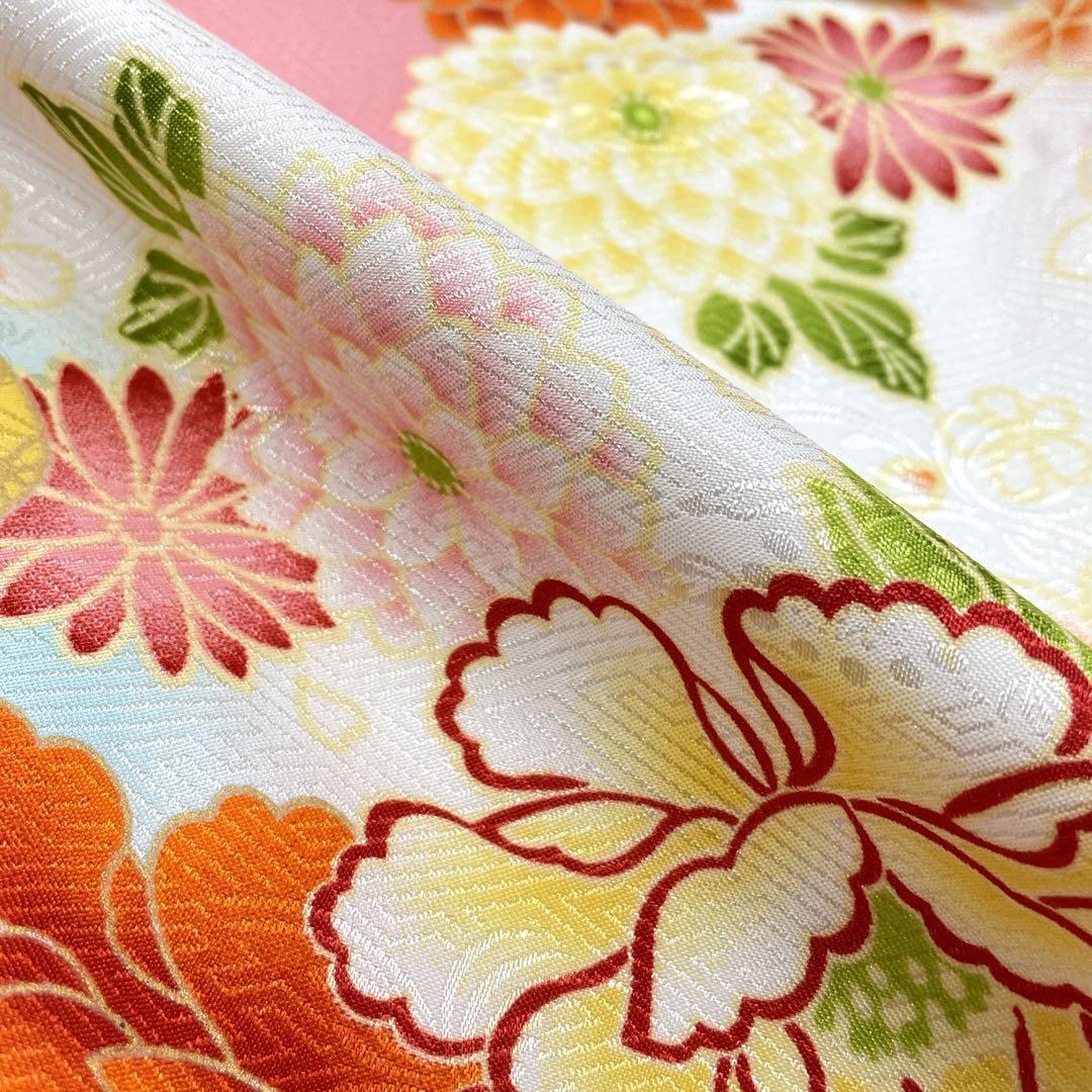 ◎mk-2229　女児　七五三　着物・襦袢・被布・小物 6点セット　3歳　3-3