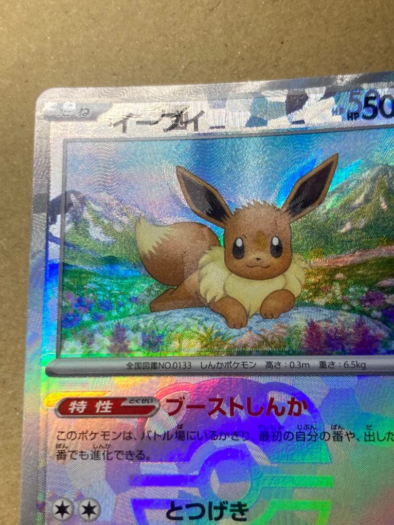 エラー品　イーブイ　テラスタルフェスex 125/187　マスターボールミラー