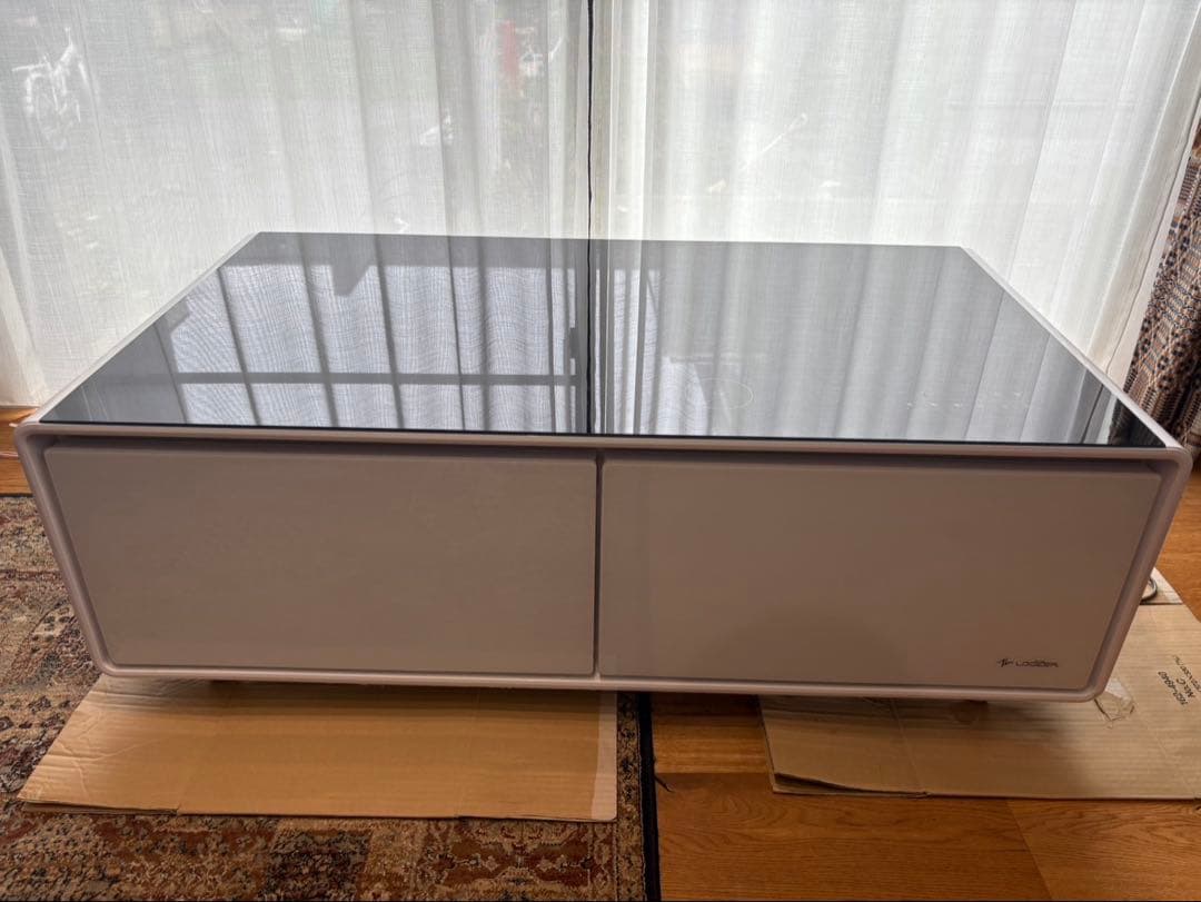 LOOZERスマートテーブルSTB135冷蔵庫・Bluetoothスピーカー搭載