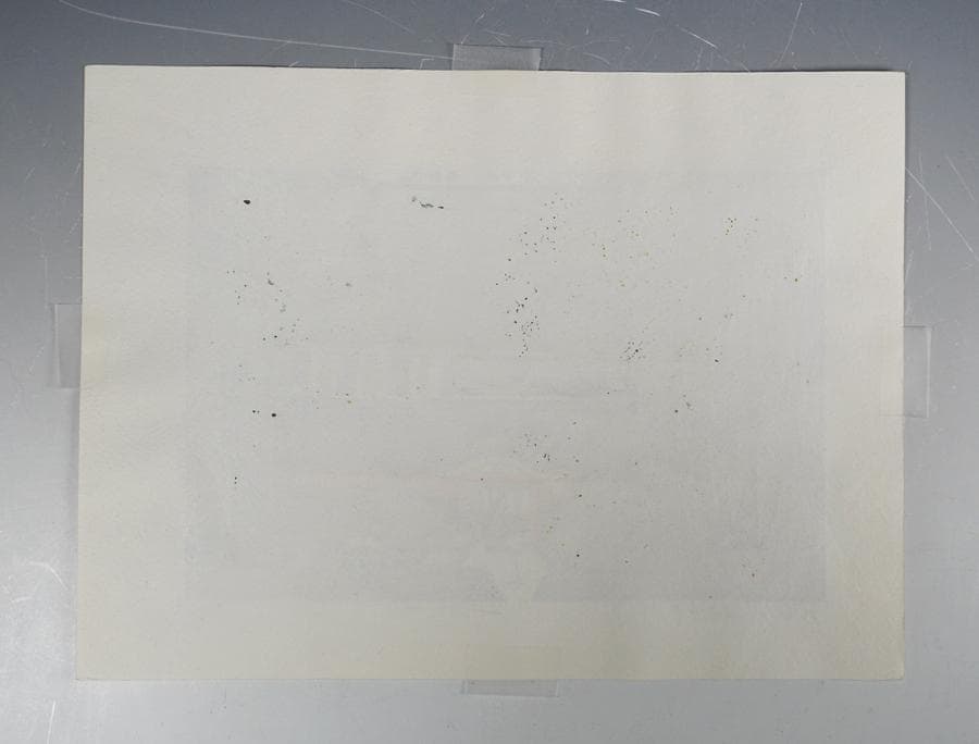 木版画家 井堂雅夫 「比叡山根本中堂」 木版画 額入り 額装