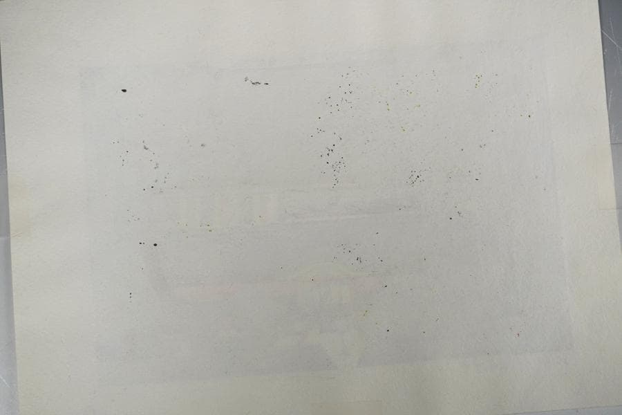 木版画家 井堂雅夫 「比叡山根本中堂」 木版画 額入り 額装