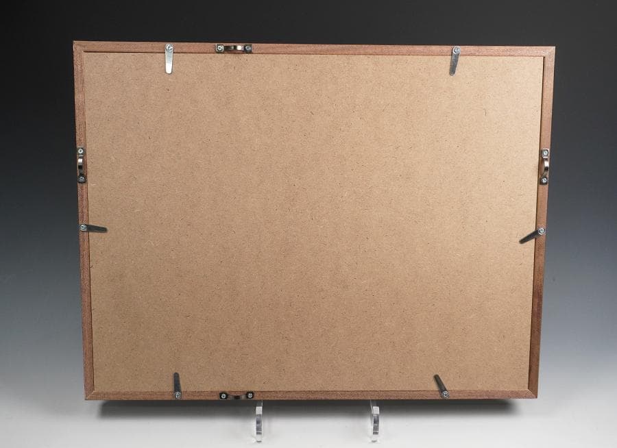 木版画家 井堂雅夫 「比叡山根本中堂」 木版画 額入り 額装