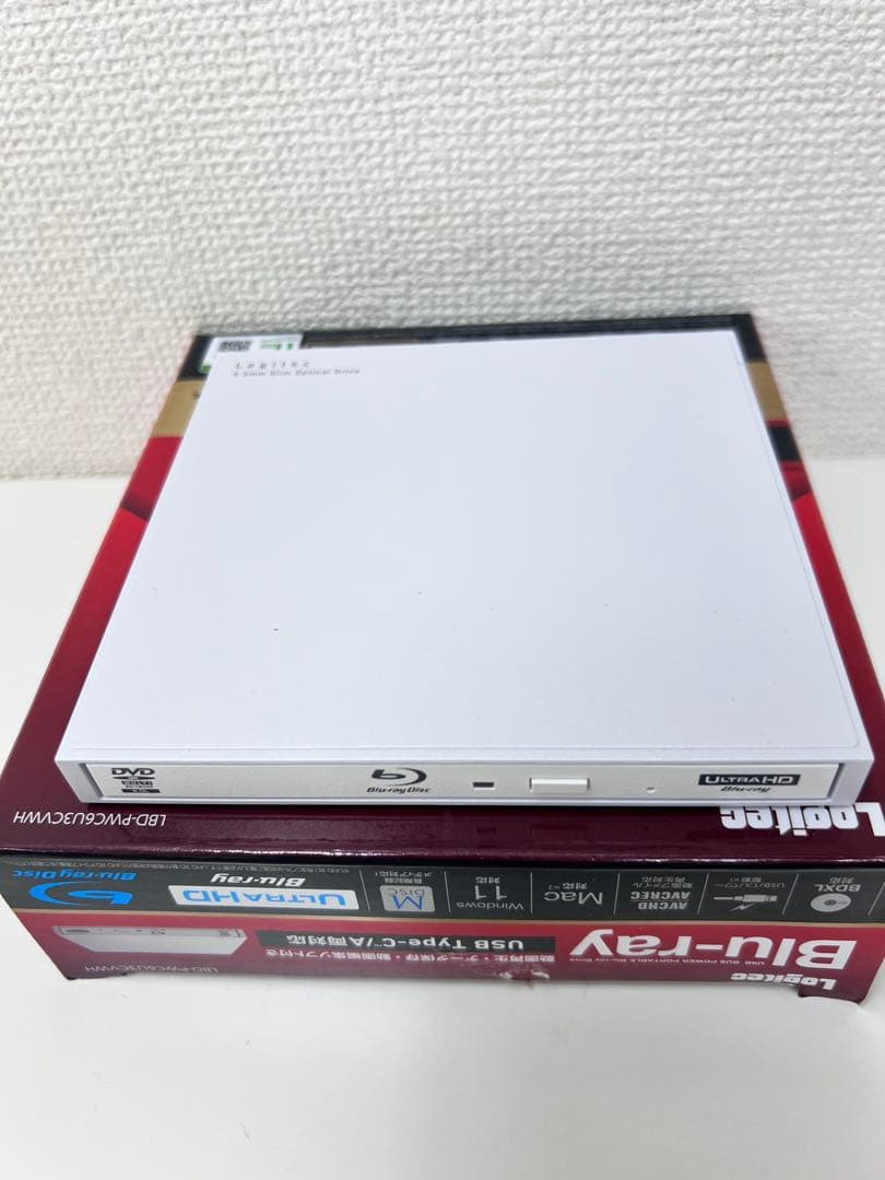 #DVD204ロジテック 外付け ブルーレイドライブLBD-PWC6U3CVWH