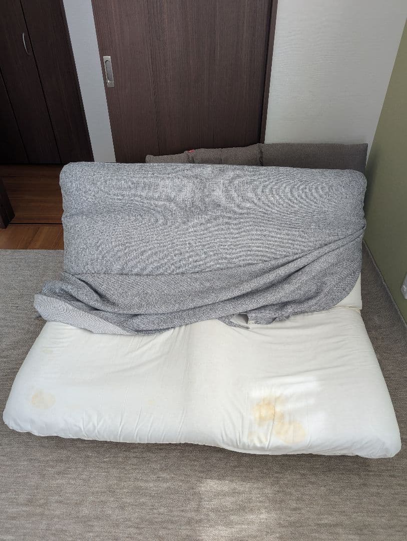 リクライニングソファ 換えカバー付き オットマン付属なし