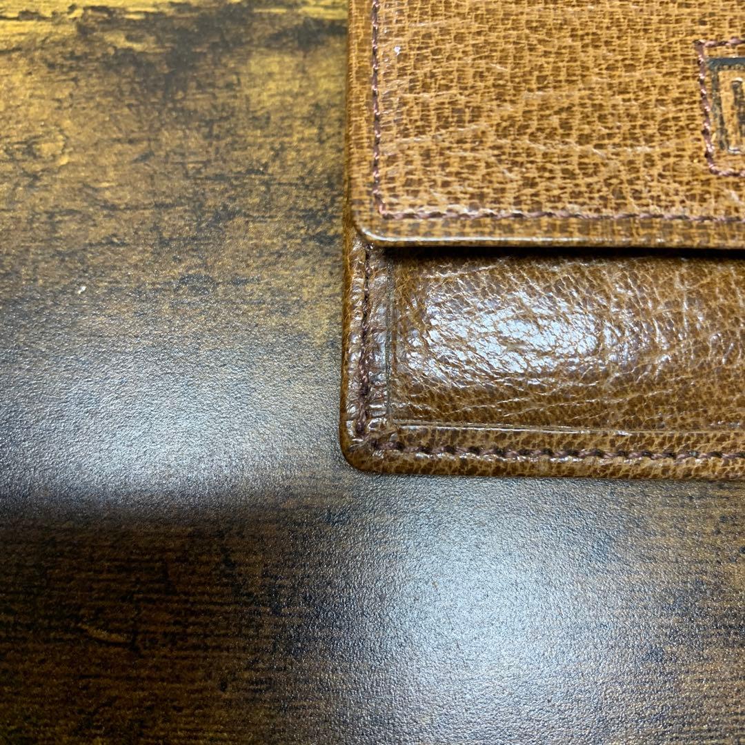 3F 【希少/英国ブランド】DAKS ダックス ケース 小銭入れ ブラウン