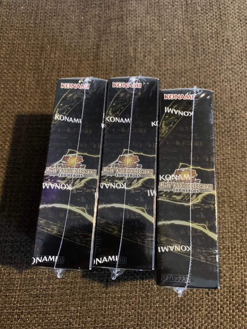 遊戯王　リミットオーバーコレクション ヒーローズ　シュリンク付き　3BOX