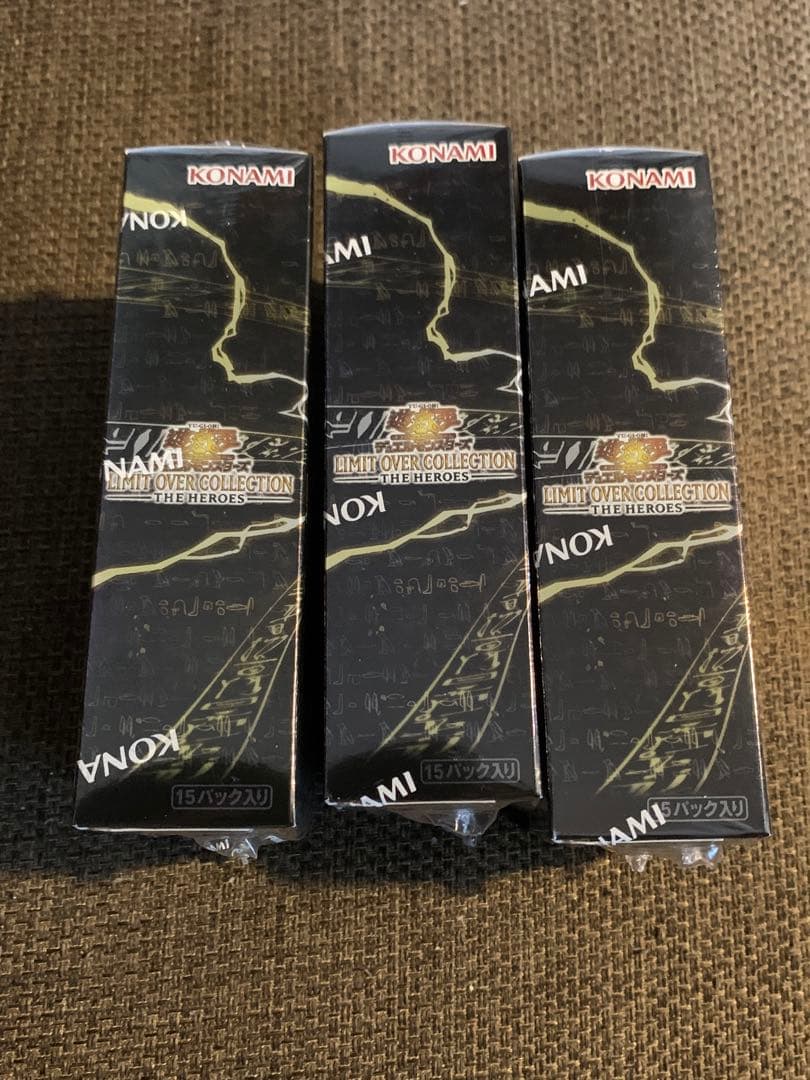 遊戯王　リミットオーバーコレクション ヒーローズ　シュリンク付き　3BOX