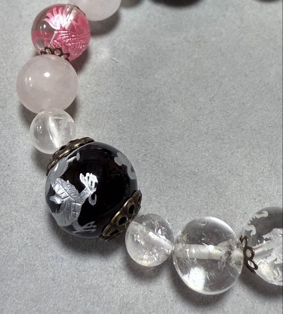 【御守り・恋愛】龍神ブレスレット［天然石］【龍珠や】内径約17.5cm〜