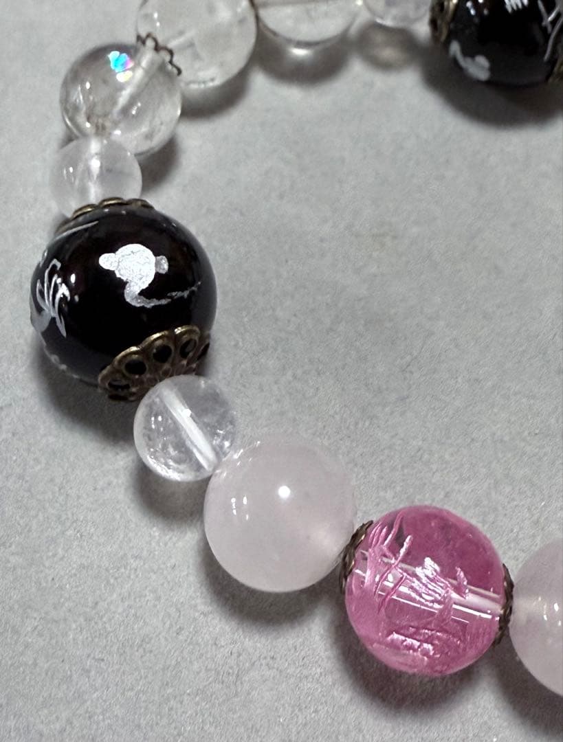 【御守り・恋愛】龍神ブレスレット［天然石］【龍珠や】内径約17.5cm〜