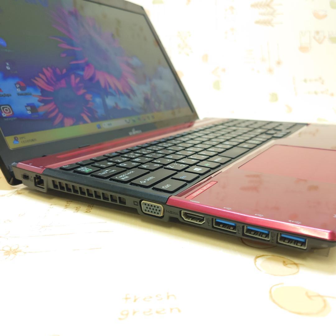 k*a様 Windows11 オフィス付き 新品SSD i7 赤ノートパソコン